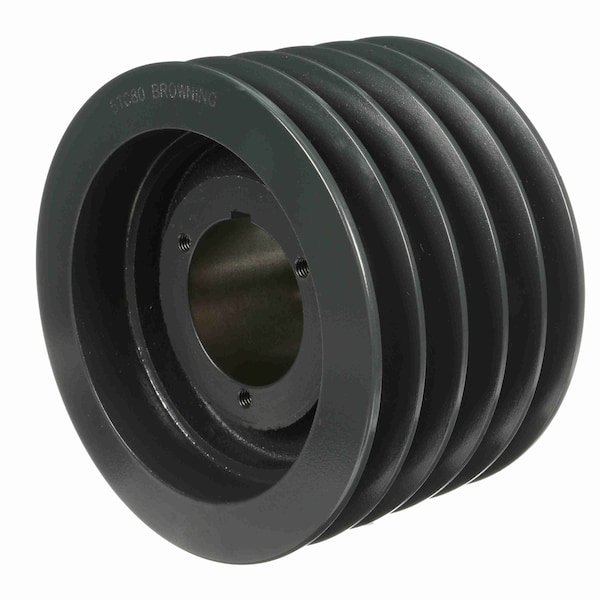 5 Groove Cast Iron Bushed Bore Multiple Sheave, 5TC80